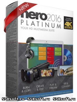 Nero 2016 Platinum 17.0.02300 Full скачать бесплатно